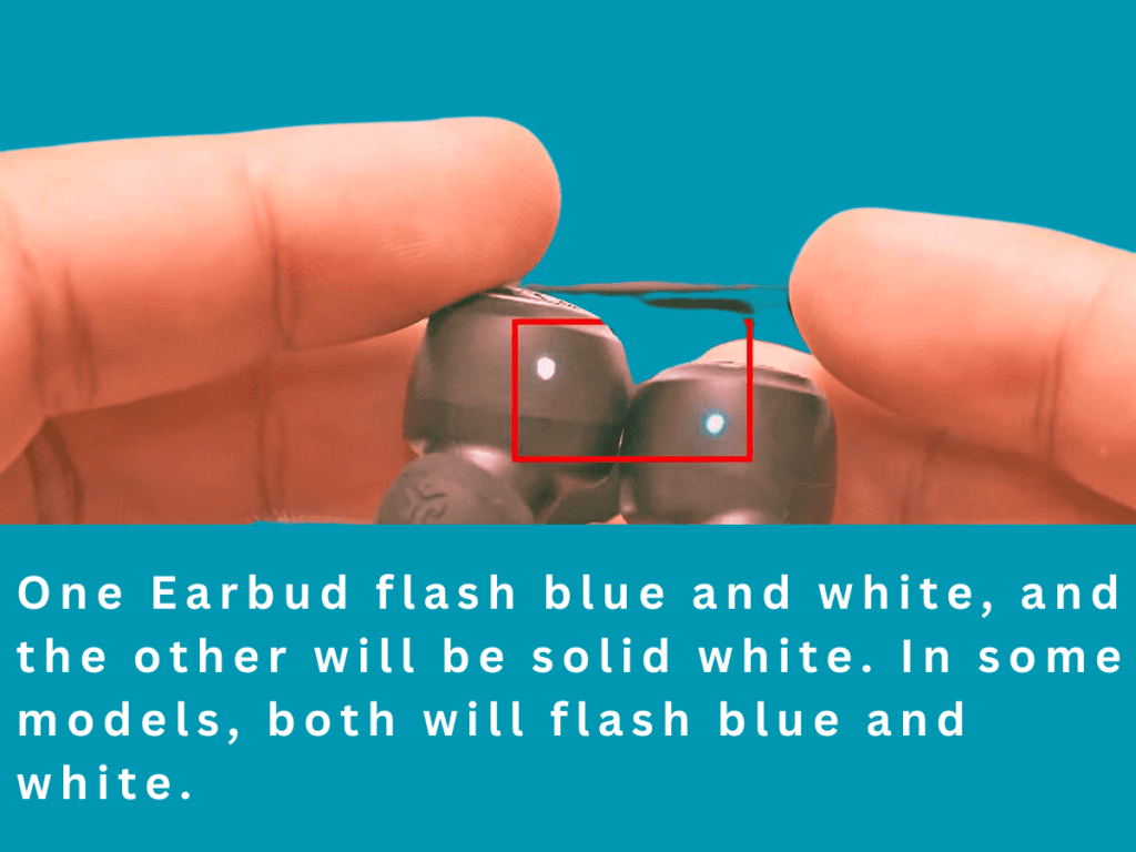 one flash blue and white, and the other will be solid white